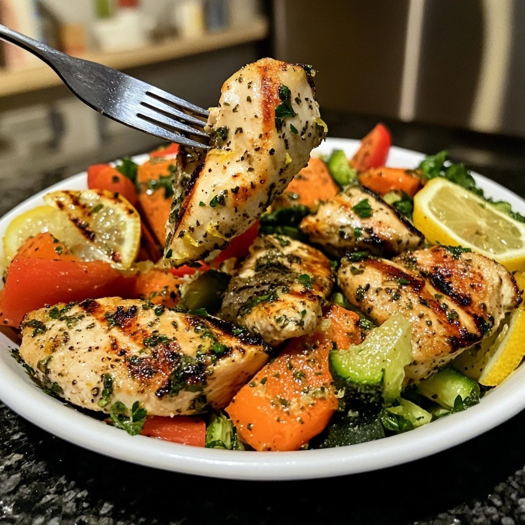 Grilled Lemon Herb Chicken Bowl