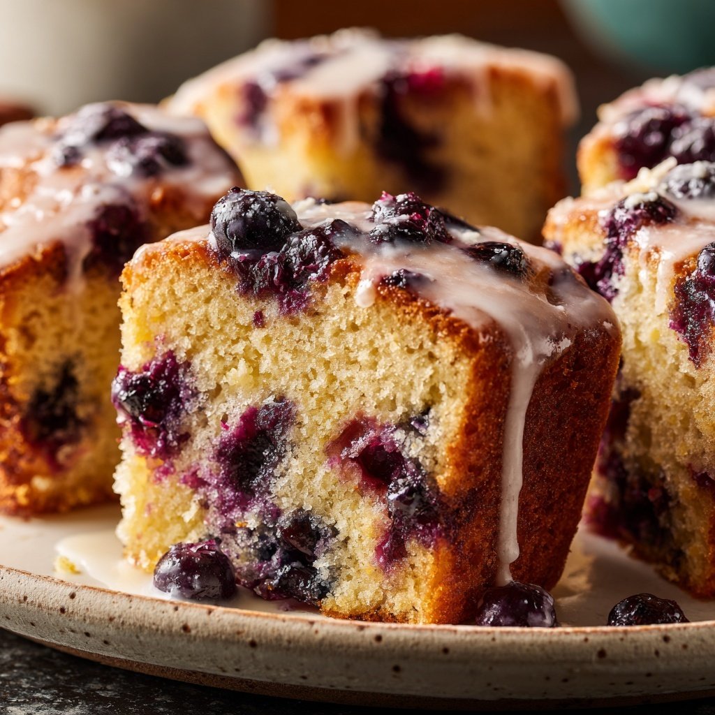 Blueberry Lemon Snack Cake