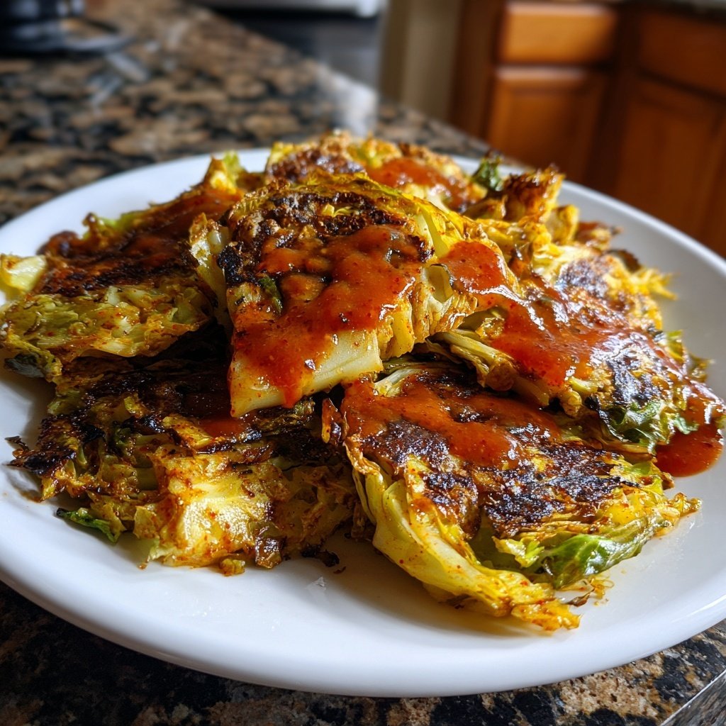 Jamaican Roasted Cabbage Steaks