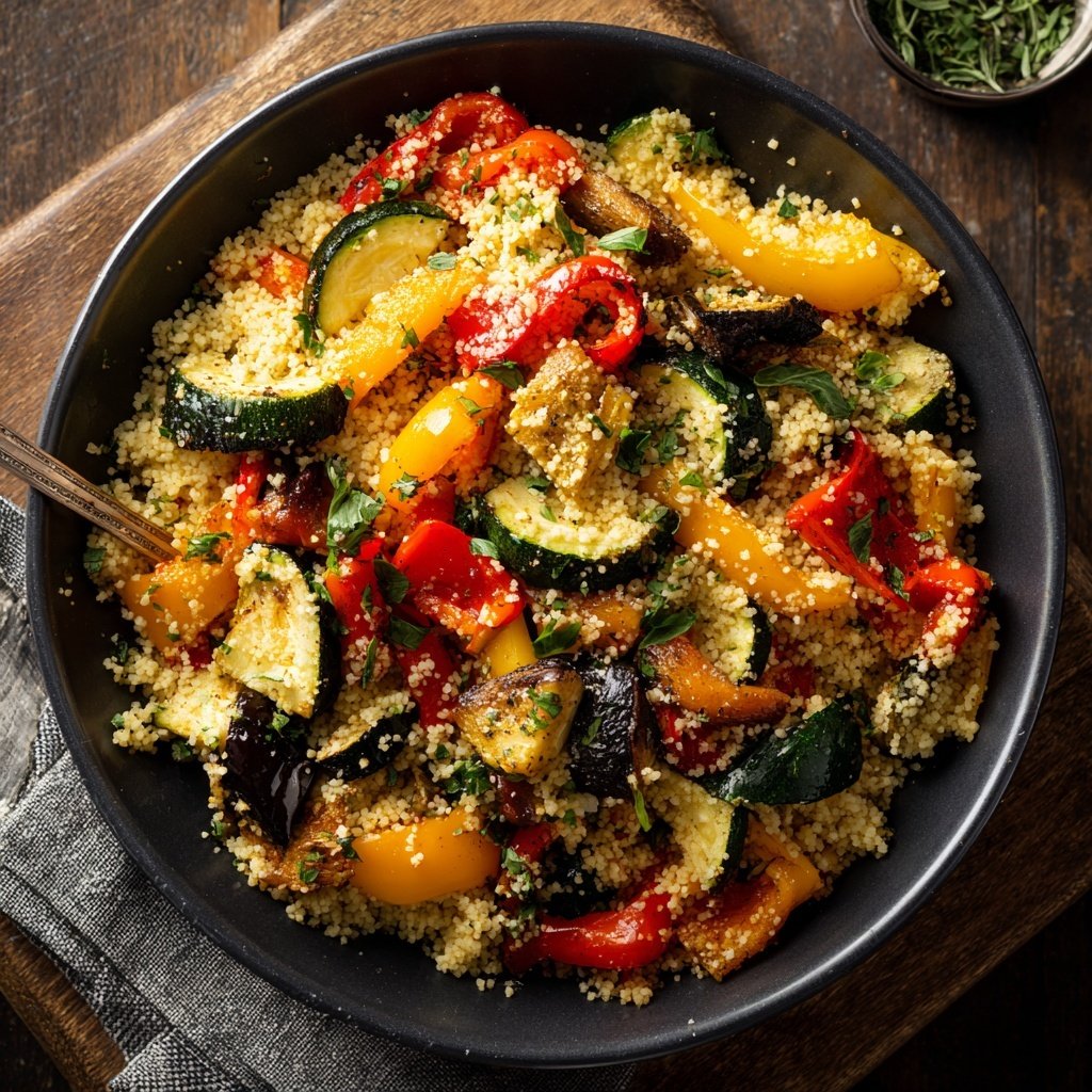 Herb Roasted Veggie Couscous
