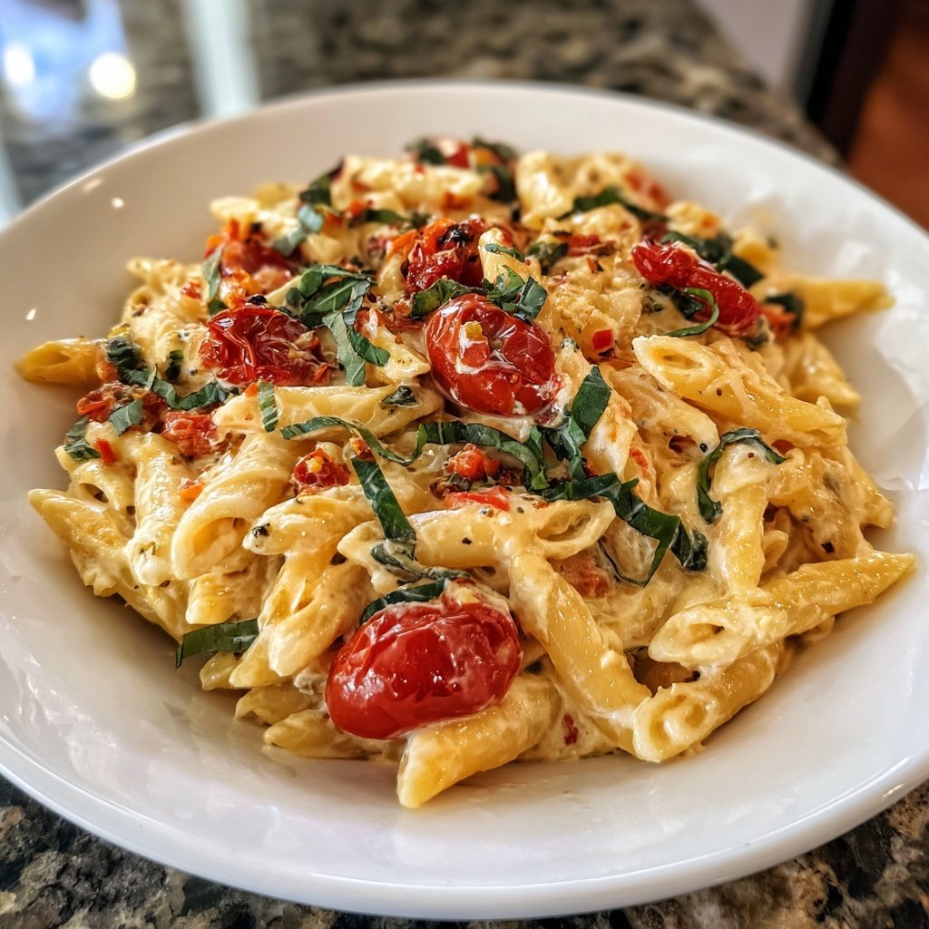 Romantic Tomato Burrata Pasta