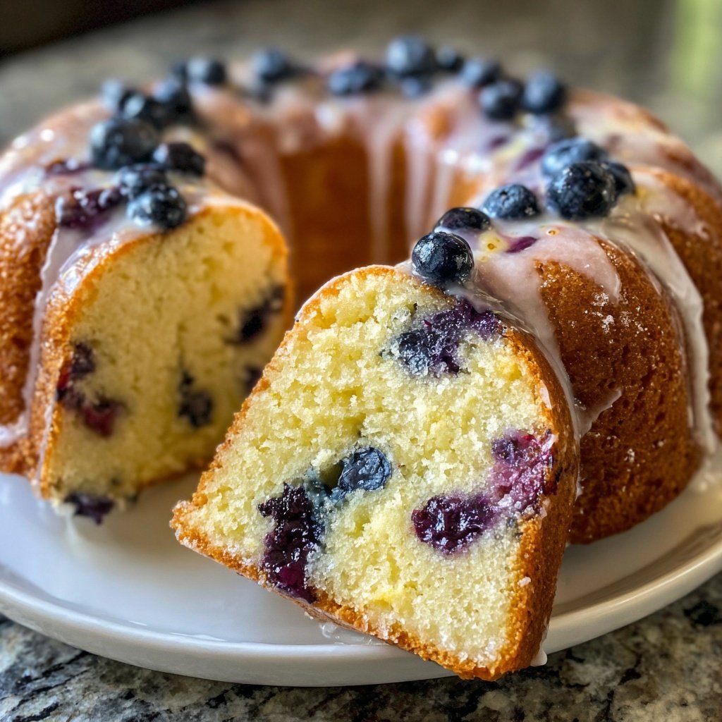 Blueberry Lemon Bundt Cake