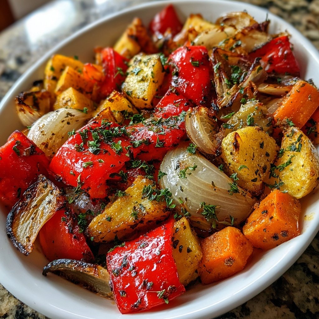 Garlic Herb Roasted Veggie Medley