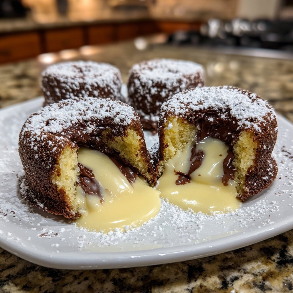 White Chocolate Lava Cakes