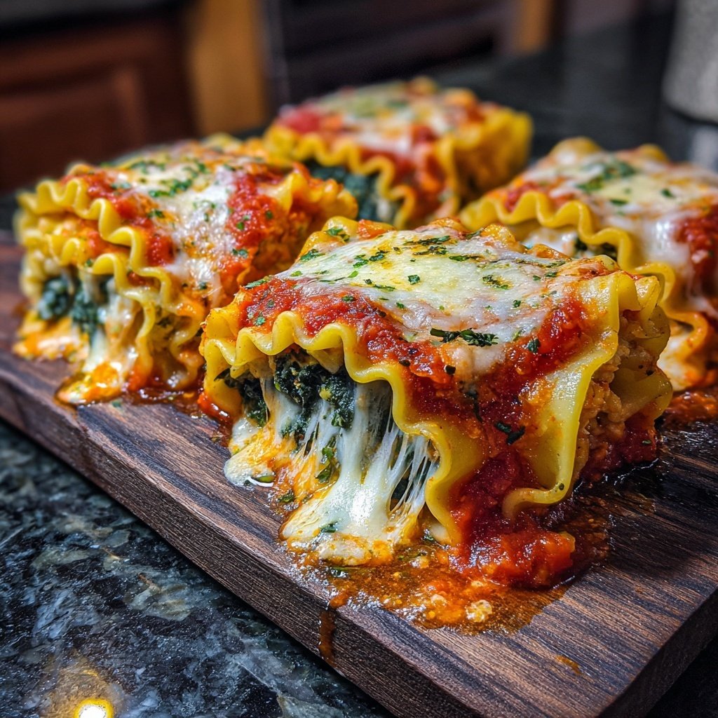 Vegetable Lasagna Roll Ups