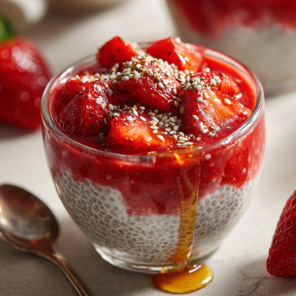 Strawberry Vanilla Chia Pudding