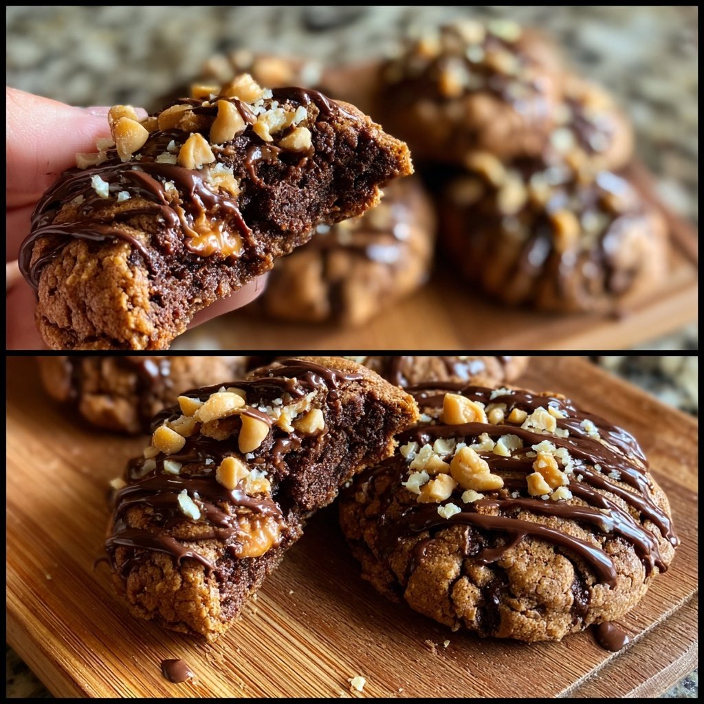 Brownie Mix Peanut Butter Cookies