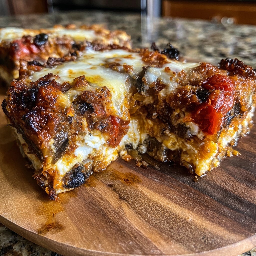 Baked Eggplant Tomato Ricotta Bake